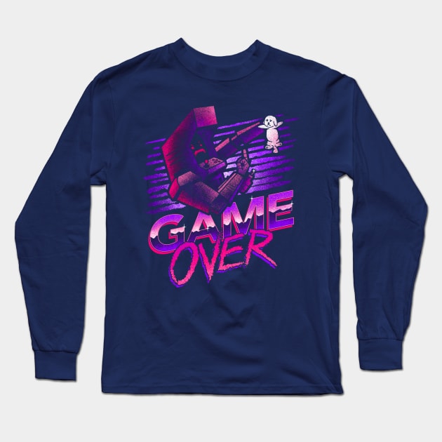 Game Over Long Sleeve T-Shirt by CoryFreemanDesign